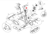 Horizon Fitness P8000 - FC16B Stationary Bike Handlebar Frame Vertical and Horizontal 080486 - hydrafitnessparts