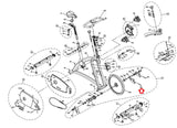 Horizon Fitness P8000 - FC16B Stationary Bike Round Hex Socket Screw M6x1.0Px75L 082637 - hydrafitnessparts