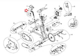 Horizon Fitness P8000 - FC16B Stationary Bike Seat Frame Vertical and Horizontal 080315 - hydrafitnessparts