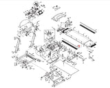 Horizon Fitness Paragon II - TM59 TM363 Treadmill Left Foot Rail MB0801018BL - hydrafitnessparts