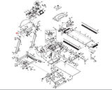 Horizon Fitness Paragon II - TM59 Treadmill Supporting Axle MJ3023007C - hydrafitnessparts