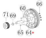 Horizon Fitness Peak Trainer - HT5.0 - EP031 Stepper Step Flywheel Pulley 1000439225 - hydrafitnessparts