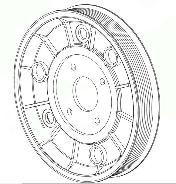 Horizon Fitness Peak Trainer - HT5.0 - EP031 Stepper Step Flywheel Pulley 1000439225 - hydrafitnessparts