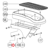 Horizon Fitness Peak Trainer - HT5.0 - EP031 Stepper Step Nut 1000439217 - hydrafitnessparts