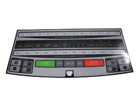 Horizon Fitness PST Pro - TM197 Treadmill Display Console Overlay Keypad 049221-AX - hydrafitnessparts