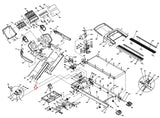 Horizon Fitness PST Pro - TM197 Treadmill Left Console Mast Support 38x140x2.0Tx1278.7L 052641-C - hydrafitnessparts