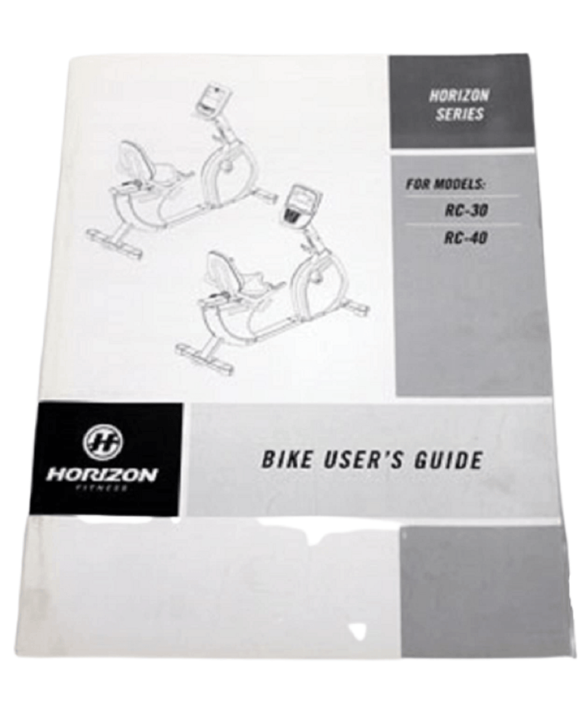 Horizon exercise bike manual sale