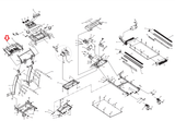 Horizon Fitness RST5.6 - TM212 Treadmill Rear Console Back Cover 056353-AA - hydrafitnessparts