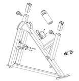 Horizon Fitness S3+ - FC052 M4 - FC009 Stationary Bike Frame Assembly 1000392570 - hydrafitnessparts