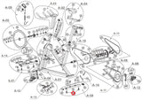 Horizon Fitness S3+ - FC052 Stationary Bike Rear Stabilizer 1000220545 - hydrafitnessparts