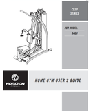 Horizon Fitness S400 - GM208 Strength System Owner Manual 086285 - hydrafitnessparts