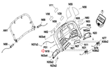 Horizon Fitness T101-05 T202-4 Treadmill Left Rear Trumpet Cover 1000402576 - hydrafitnessparts