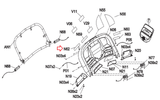 Horizon Fitness T101-5-TM734 Treadmill Left Console Membrane Key Pad 1000419613 - hydrafitnessparts