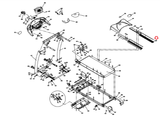 Horizon Fitness T805 TM121 Treadmill Left or Right Rear Foot Rail Set SZTM121RAL - hydrafitnessparts