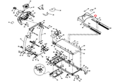 Horizon Fitness T805 Treadmill Right Front Foot Rail 016199-ZR - hydrafitnessparts