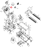 Horizon Fitness Treadmill Display Console Base Cover 001059-EB - hydrafitnessparts