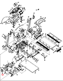 Horizon Fitness Treadmill Left Elevation Frame 007584-D - hydrafitnessparts