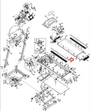 Horizon Fitness Treadmill Left or Right Side Foot Rail 016553-Z - hydrafitnessparts