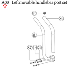 Horizon HT5.0 - EP031 Stepper Step Left Movable Handlebar Post Set 1000439945 - hydrafitnessparts