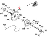 Horizon Matrix Fitness Oxford 5 - AR50B W1x-G4 - AR09 Rower Pulley Hub 54.0x32.0L 009144-00 - hydrafitnessparts