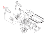 Horizon Vision Fitness Treadmill Handlebar Screw Bolt M8X135L 20L 004774-00 - hydrafitnessparts