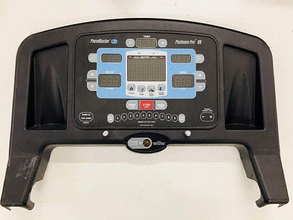 Hydra Fitness Exchange Upper Display Console Membrane Board Black Works W Pacemaster Platinum Pro VR Treadmill - fitnesspartsrepair