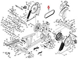 Icon Health & Fitness, Inc. d&d Motor Drive Belt 43" 301434 Works with FreeMotion Ironman NordicTrack - fitnesspartsrepair