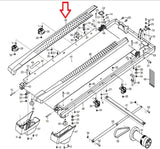 Icon Health & Fitness, Inc. Left Side Foot Rail Cover 348531-389738 Works W Nordic Track T6.5z Treadmill - fitnesspartsrepair