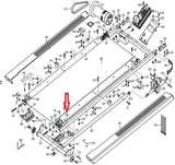 Icon Health & Fitness, Inc. Rear Roller Bracket 254306 Works W Nordictrack Proform Weslo Freemotion Treadmill - fitnesspartsrepair