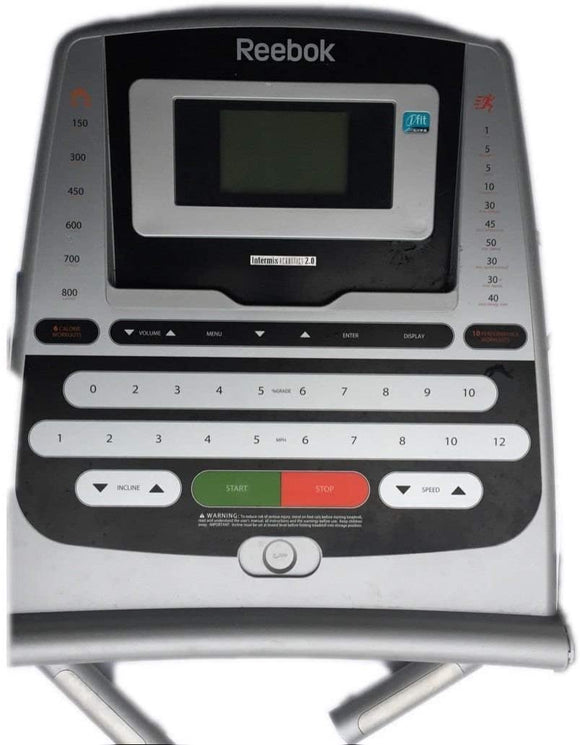 Icon Health & Fitness, Inc. Ree-bok Treadmill Control Console Display Panel Upper Board Screen r7.9 r 7.9 - fitnesspartsrepair