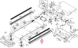 Icon Health & Fitness, Inc. Right Foot Rail 163169 Works with NordicTrack 4100i- 5100-4100 Treadmill - fitnesspartsrepair