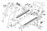 Image 1050SE 800Q 850SE SE7.8 Treadmill Right Rear Endcap 167486 - hydrafitnessparts