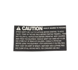 Horizon AFG Tempo Fitness Livestrong Treadmill Overlay Warning Label 1000210190