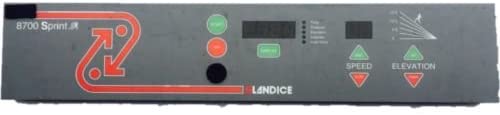 Landice 8700 Sprint Treadmill Display Console Electronics Overlay & Electronic Board - fitnesspartsrepair