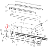 Landice L7 Cardio Trainer 70 80 Series Treadmill Left Rear EndCap 70579 - fitnesspartsrepair