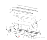 Landice L7 L8 L9 8700 Treadmill Rear Foot Solid Support 70008 - hydrafitnessparts