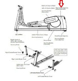 Life Fitness 90X-XXXX-01 (XTA) Elliptical Rear Shroud Assembly AK62-00223-0000 - fitnesspartsrepair