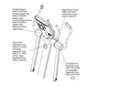Life Fitness 90X93X95X Elliptical Front Outside Dead Shaft Cover 0K62-01012-0000 - hydrafitnessparts