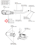 Life Fitness 91X CLSX X9i Elliptical Left Inner Link Arm Cover 0K61-06300-0004 - hydrafitnessparts