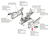 Life Fitness 95Ci 95Re 95Ri Recumbent Bike Left Pedal Crank Arm 0K39-01042-0008 - fitnesspartsrepair