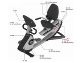 Life Fitness 95R PCSR Recumbent Bike Rear Shroud Decal AK66-00044-0004 - hydrafitnessparts