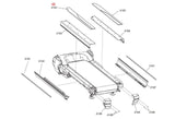 Life Fitness 95t Treadmill Left Rail Anti Slip 0K65-01190-2404 - hydrafitnessparts