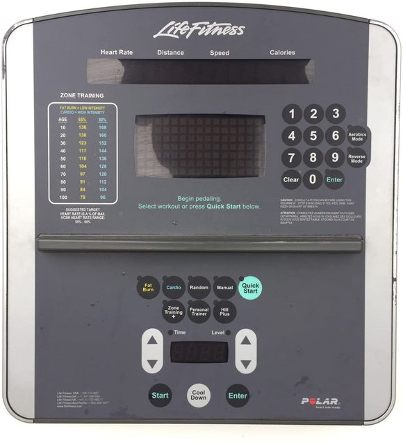 Life Fitness 95xi 95 xi Elliptical Upper Display Console Panel ak62-00145-0000 - fitnesspartsrepair