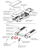 Life Fitness 997T Treadmill Left Rear Roller Guard 0K58-01391-0002 - fitnesspartsrepair