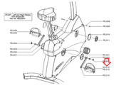 Life Fitness C3 C3.5 Upright Bike Right Foot Pedal with Out Strip REX2B7W - hydrafitnessparts