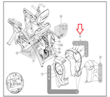 Life Fitness Cybex Arc Trainer Elliptical Left Rear Shroud Cover 750AK021 - fitnesspartsrepair