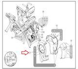 Life Fitness Cybex Arc Trainer Elliptical Right Rear Shroud Cover 750AK022 - fitnesspartsrepair