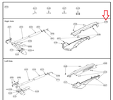 Life Fitness Cybex Arc Trainer Elliptical Right Top Rear Cover 770A-322 - fitnesspartsrepair
