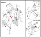 Life Fitness Cybex Elliptical Right Side Handlebar Assembly 770ATK007 - fitnesspartsrepair