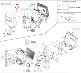 Life Fitness Cybex Go Arc Trainer Elliptical Display Console Back Cover 770A-326 - fitnesspartsrepair